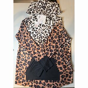 LuLaRoe Lightweight Hoodie – Leopard Print